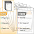 6 Pack, 10.2 14 Inches, Mr. Pen - Dry Erase Pockets, x Black, Reusable Plastic Sleeves for Paper, Clear Shop Ticket