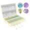120 Microscope Slides with Specimens for Kids, Prepared Slides for Microbiology