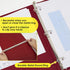 BAZIC 3 Ring Binder 1.5" Economy View Binders Organizer, Burgundy, Round Ring, Hold 280 Sheets