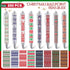 Cholemy 200 Pcs Christmas Pens Bulk, Xmas Theme Ballpoint Pens, 0.7mm Black Ink for School Office Home Gift