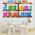 BeYumi 110Pcs Bible Learning Bookshelf Cutouts Back to School Books of The Bible Learning Bulletin Board Set for