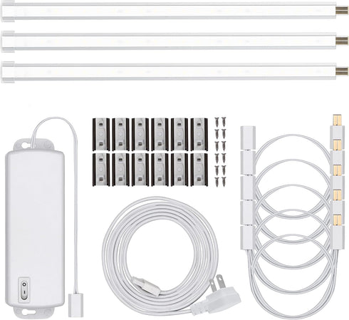 UltraPro 10in. Linkable LED Bright Strips, 3 Pack, 825 Lumens, 2700K Warm