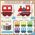 Mooliwe 23 Set 98ft Pcs Train Bulletin Board Decorations with Writable Train Cutouts Classroom Board Borders