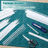 Outus 80 Pcs ABS Plastic Tube Connector - White Bars Rod for DIY Crafts Sand Table Architectural Model