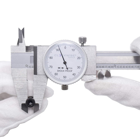 DDLR-0605 Dial Caliper - 0-6 Inch Double Shock Proof Stainless Steel