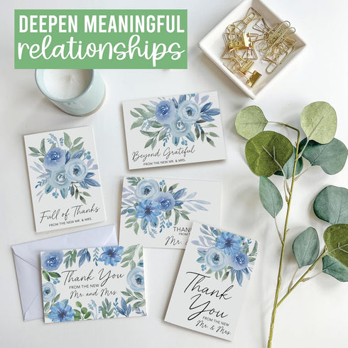 -54 Hadley Designs Wedding Thank You Cards with Envelopes Floral Thank You Cards Wedding with Envelopes, ThankYou Notes
