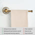 Antique Bronze Brass Hand Towel Bar for Bathroom, Rustproof Wall Mounted Towel Rack with Porcelain Design