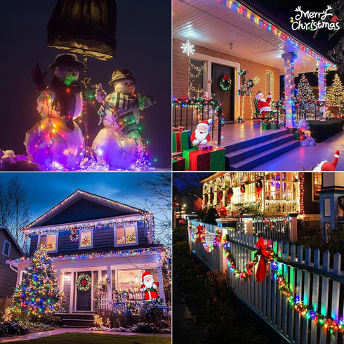 6 Pack 240FT 600 8 KENTA Solar Christmas Lights Outdoor LED Solar String Lights with Lighting Modes Waterproof Fairy