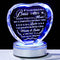 Enjinkail Laser Engraved Boss Appreciation Gifts for Men Women Heart Shape Crystal