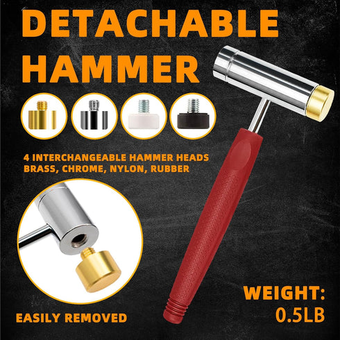 Set, Hammer, BESTNULE Roll Pin Punch Punch Tools, Made of Solid Material Including Steel Punch and Ideal for Machinery