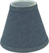 Aspen Creative 32108-2A, 3" 6" 5" Set 2 Hardback Empire Clip-On Chandelier Lamp Shade, Washing Blue, Top x Bottom x