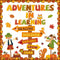 Fall Thanksgiving Bulletin Board Classroom Decorations, Adventures in Reading Pumpkin Autumn Leaves Cutout Supplies