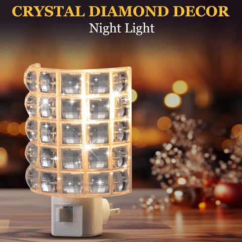 ElectricWise 360 LED Night Light, Night Lights Plug Into Wall with Manual On/Off Switch, Plug in Nights Light