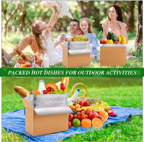 Honoson 4 Frozen Pack Pack Frozen (12'' 5.5'' 7.5'') Pcs Thermal Insulated Shipping Boxes for Food with Ice