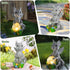 Solar Garden Outdoor Statues Dragon Holding Magic Orb with Solar LED Lights - Lawn Decor Outdoor Statue for Patio
