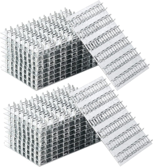 20 Pack Truss Plates 4x6 Inch, Pronged Mending Plate for Roofing Wood Brackets Connector