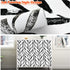 Wudnaye Black and White Peel and Stick Wallpaper, Leaf Contact Paper 17.7 inch × 78.7 inch, Self Adhesive Decorative