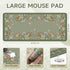 iCasso Desk Mat for Keyboard and Mouse,Large Keyboard Mat Non-Slip,Cute Desk Pad with Stitched Edges,Floral Mousepad