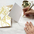 50 5.5" 4", easykart labels Thank You Cards with Gold Foil, x Thank You Notes, Ivory Cards With Envelopes for Wedding