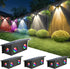 T-SUN Solar Fence Lights Outdoor, 4 Pack Waterproof Fence Lights Solar Powered