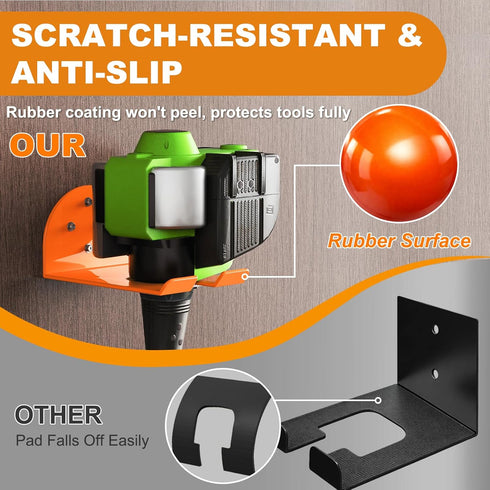 Trimmer, Trimmer, 2 Pack Weedeater Hanger, Heavy Duty Weed Eater Hanger Wall Mount, Garden Power Tool Holder