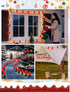 C9 25FT C9 26 Bulbs, LED Red Christmas Lights Outdoor, LED Outdoor String Lights with Shatterproof Red Waterproof