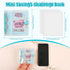 Mafegu 25 $1000 $1000) Mini Money Saving Binder with Envelopes, Savings Challenge Book, Portable for Budgeting Cash