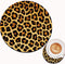 Mouse Pad and Coffee Coaster, Non-Slip Rubber Gaming Mouse Pad, Leopard Print