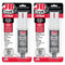J-B Weld Original Steel Reinforced Epoxy Syringe, Dark Grey, High Strength, 2 Pack, 50165-2