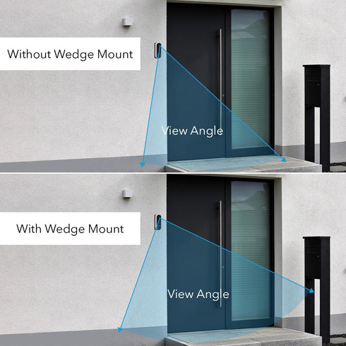 Wasserstein Horizontal Wedge Wall Mount 35 to 55 for Arlo Wireless Video Doorbell (2nd Gen)