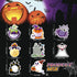 Halloween Sticky Notes 8 Pieces, Self-Adhesive Funny Notepads with Pumpkin Cat Design, Cute Memo Pads for School, Office