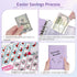 Sooez 100 Envelopes Money Saving Challenge, Savings Challenges Book with 100 Pocket Pre-number, Reusable Tracker,