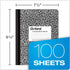 Oxford Composition Notebooks, 6 Pack School Supplies, College Ruled Paper, 100 Sheets, Black, 9-3/4 x 7-1/2 Inches