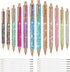 Sabary 12 Pcs Cute Glitter Pens for Nurses, Retractable Fancy Pens with 12 Replacement Refills for Nurse Day