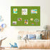 Felt Cork Board Tiles - 6 Packs 12" x 12" Self Adhesive Cork Bulletin Board with 60 Pushpins