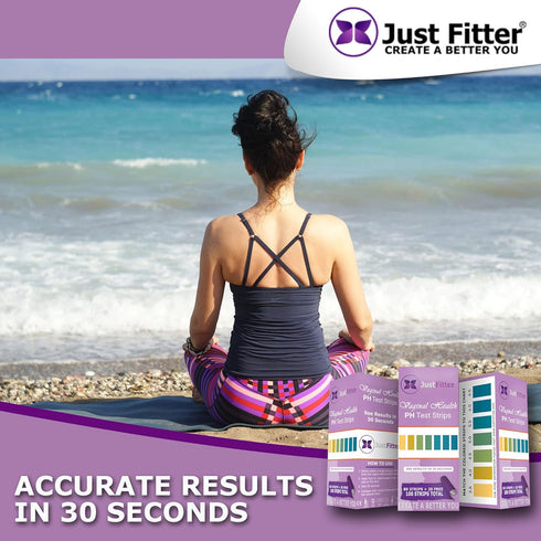80 20 Just Fitter Vaginal pH Balance Test Strips. Personal Wellness Kit for Women. Supports Feminine Hygiene, Body