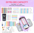 Large Pencil Case for Girls, Big Capacity Pouch for Back to School Supplies, Cute Organizer for Teens