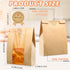 50 50% 13.7x8.2x3.7in 60 Pcs Bread Bags for Homemade Bread, Sourdough Paper With Window, Thicker A Large Bakery Bags