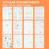 Ultimate Design Elements Planner Stickers Set - Value Pack of 24 Sheets, Clear Stickers, Banners, Arrows for Journals