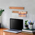 HBlife Cork Board Bulletin Bar Strip 8 Pack, 15x2 Inch, 100% Natural Frameless Cork Board Strips with Push Pins