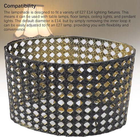 E27 E14 Metal Decorative Hollow Out Lampshade Minimalist Style for Table Lamp Floor Lamp, Wide Application for Living