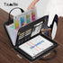 Tamfile Fireproof Accordion File Organizer with Handle, 13 Pocket Expanding Folder with Zipper & Labels