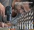 Brad Point Wood Drill Bit Set, 12Pcs with Double Flutes Design for Carpenter Woodworking and All Types of Wood (1/8" -
