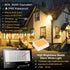 800W 8000LM 2700K Timing,IP66 3-Plug LED Flood Light Outdoor, Equivalent Smart RGB Stage Lights, Bluetooth RGB
