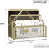 SUPEASY Mail Organizer - Desktop File Holder with 3-Slot, Metal Mesh for Countertop, Yellow