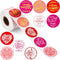 Outus 500 Pcs Valentine Stickers - Valentine's Day Decoration Rolls for Party Gift Exchange Sealing