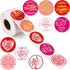 Outus 500 Pcs Valentine Stickers - Valentine's Day Decoration Rolls for Party Gift Exchange Sealing