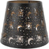 Jelquix E27 E26 Nature Shadow Lamp Shade, Iron Engraved Lampshade, Sun Moon Star Patterns Decorative Shade with Base