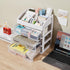 Desk Organizer with Drawers, 3 Drawers Storage Organizer for Office Supplies, Makeup, Desktop Storage Box