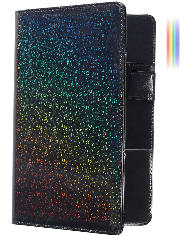 Mymazn Holographic Glitter Serving Book Waitress Wallet Waiter Book Organizer for Guest